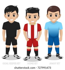 Vector Character Football / Soccer Team Kit