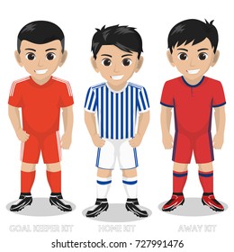 Vector Character Football / Soccer Team Kit