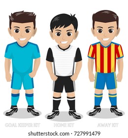 Vector Character Football / Soccer Team Kit