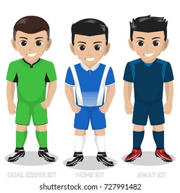 Vector Character Football / Soccer Team Kit