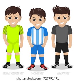 Vector Character Football / Soccer Team Kit