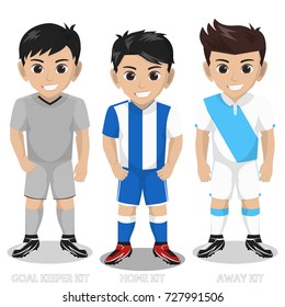 Vector Character Football / Soccer Team Kit