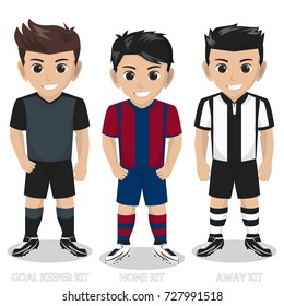 Vector Character Football / Soccer Team Kit