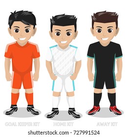 Vector Character Football / Soccer Team Kit