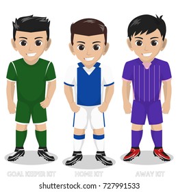 Vector Character Football / Soccer Team Kit