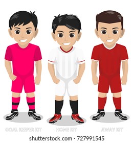 Vector Character Football / Soccer Team Kit