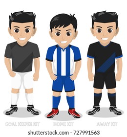 Vector Character Football / Soccer Team Kit