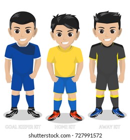 Vector Character Football / Soccer Team Kit