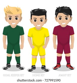 Vector Character Football / Soccer Team Kit