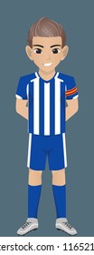 Vector Character Football / Socher Team Kit 