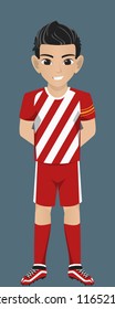 Vector Character Football / Socher Team Kit 