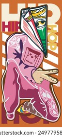 vector character illustration of urban street art