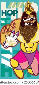 vector character illustration of urban street art