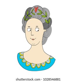 Vector Character illustration women Empress