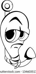 Vector character illustration Worm
