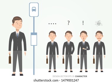 vector character image of salesman illustration
