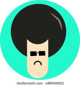 vector character in modern flat design