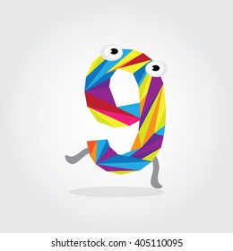 Vector Character Number Nine