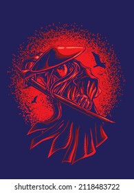Vektorgrafik Samurai japan Illustration