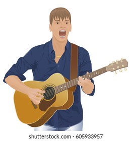 vector character singer and instrumentalist.