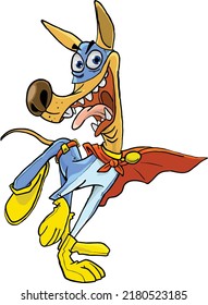 vector character of a super dog
