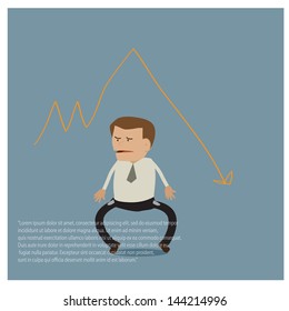 Vector characters. Business man