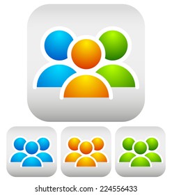 Vector characters, community icons