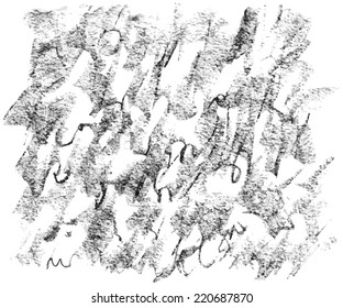 Vector charcoal hand drawn texture traced and isolated
