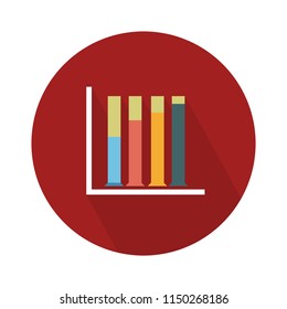 vector chart finance column illustration - business report. statistics icon. bar graph
