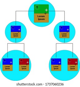 vector chart for organizations in companies