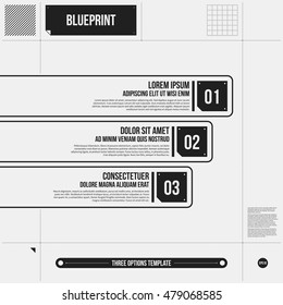 Vector chart template in draft style. EPS10