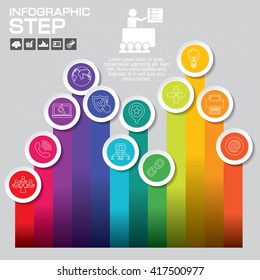 Vector chart template in modern style. For infographic and presentation