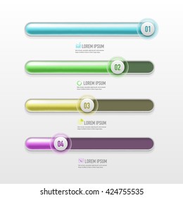 Vector chart template in modern style. For infographic and presentation 