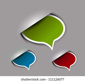 vector chat box icon design element.