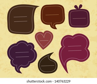 Vector chat bubbles and speech bubbles