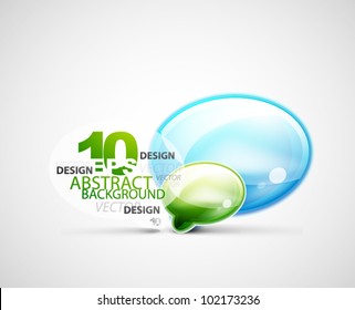 Vector chat cloud conceptual background