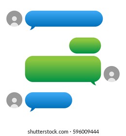 Vector Chat Elements in color