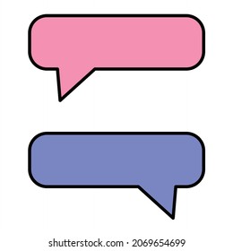 Vector Chat Filled Outline Icon Design
