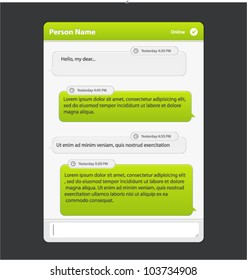 Vector chat frames: message boxes for your text