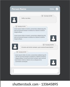 Vector chat frames: message boxes for your text