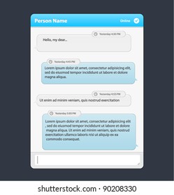 Vector chat frames: message boxes for your text