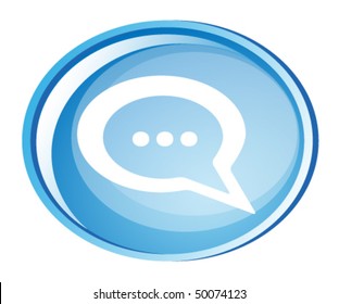 vector chat icon, original design