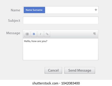 Vector chat interface. Sms messenger. Chatting sms template bubbles