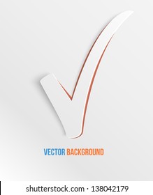 Vector check Abstract web design  vector