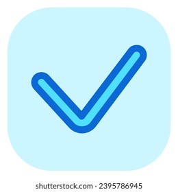 Vector check checkmark verify mark icon. Perfect for app and web interfaces, infographics, presentations, marketing, etc.