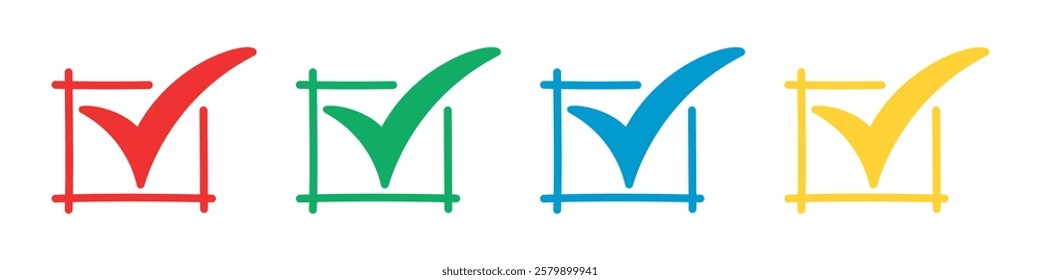 Vector Check Icon Set. Check Symbols