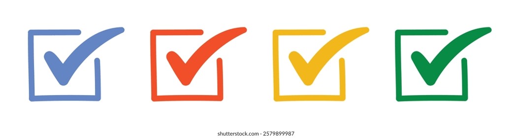 Vector Check Icon Set. Check Symbols