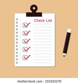 VECTOR : Check list
