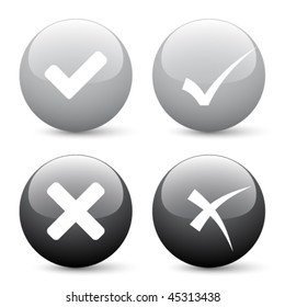 vector check mark buttons