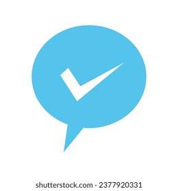 Icono de marca de verificación vectorial en estilo plano ok aceptar ilustración vectorial en el concepto de negocio de marca de fondo aislada blanca.